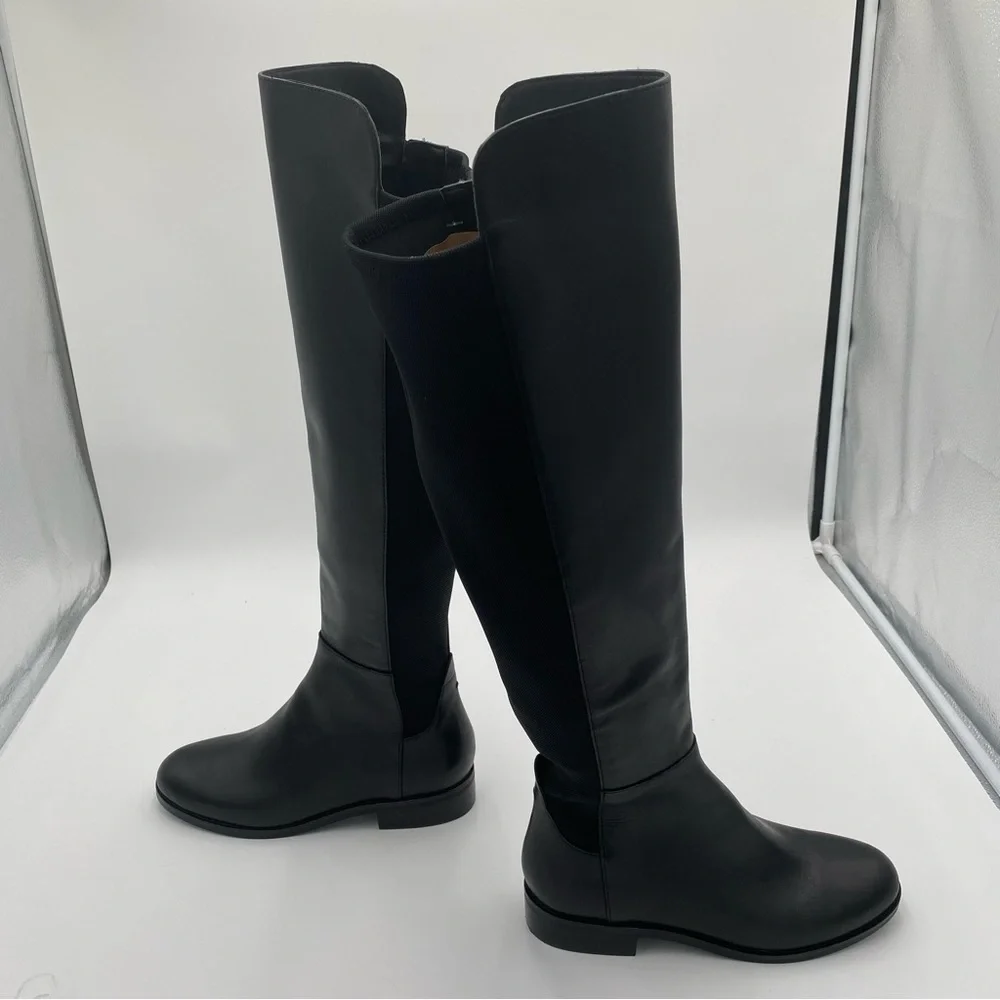 Cole Haan Chase Tall Leather Over The Knee High Riding Boots Shoes‎ 6.5 (NWOT)